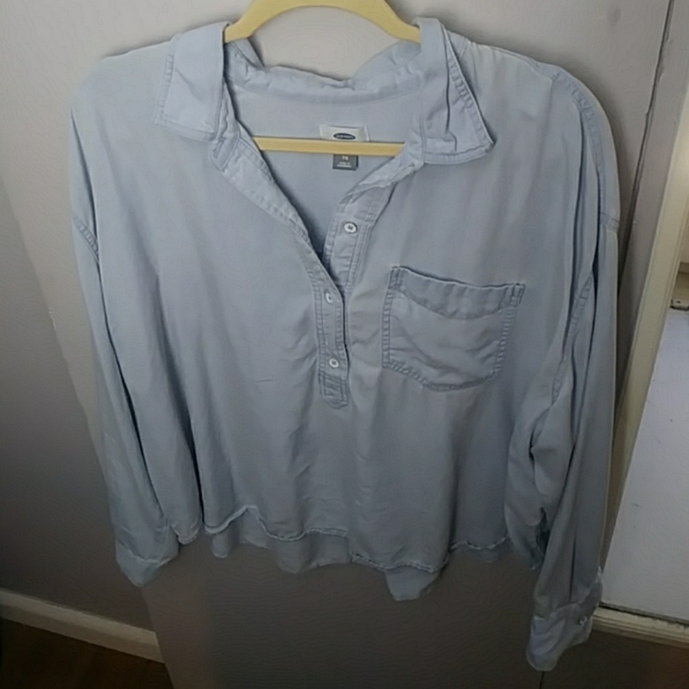 Old Navy XL Jean Cropped Blouse